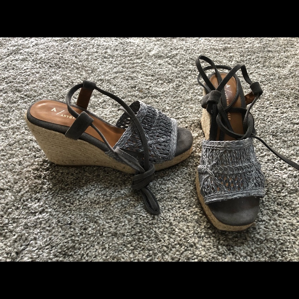 Anthropologie Wedges size 8 38